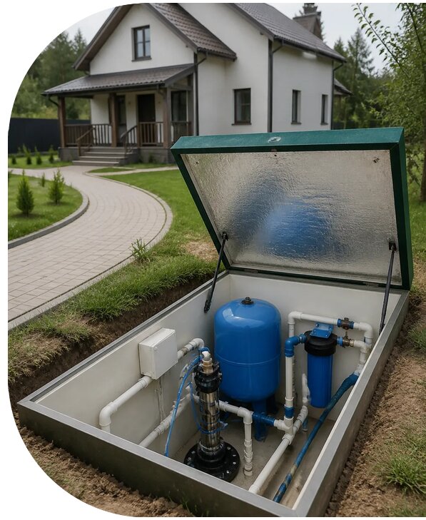 Автономное водоснабжение дома в Старой Руссе от 152850 р. | АПаруса-Срс